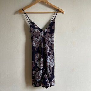 Aritzia Wilfred Floral Cottagecore Spaghetti Straps Romper